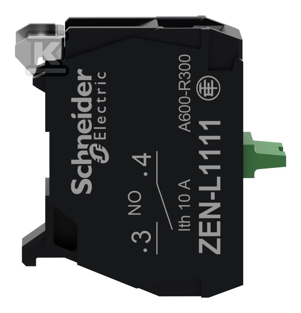 Single contact block for Ø22 1 NO head, - ZENL1111